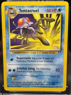 ⭐ CGC 9 MINT ⭐ Tentacruel Pokemon Legendary Collection Card 66/110 ✨ Vintage ✨ - Image 3