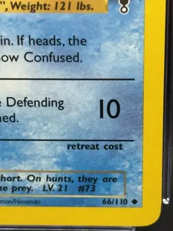 ⭐ CGC 9 MINT ⭐ Tentacruel Pokemon Legendary Collection Card 66/110 ✨ Vintage ✨ - Image 5