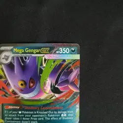 Mega Gengar ex 056/094 Double Rare Pokemon Trading Card Game Phantasmal Flames - Image 3