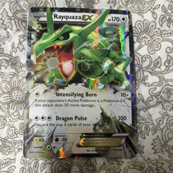 Pokemon TCG Rayquaza EX 75/108 Holo Rare Dragon Basic Card Stock - Image 1