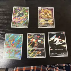 Pokemon Card Lot 5 EN IR AR Larvesta Yanma Shuckle Alakazam Shroodle Mint - Image 1