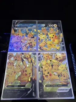 Pikachu V‑Union Complete Set – 4 Cards – Black Star Promo Ultra Rare - Image 1