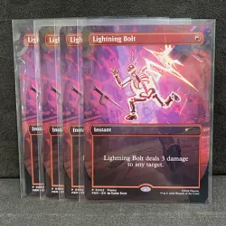 4x Mtg Lightning Bolt TMNT Promo 0002 - Image 1