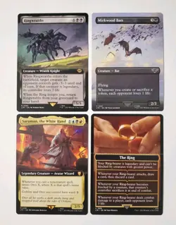 MTG Lord Of The Rings LTR Ringwraiths Extended Art #385, Saruman The White Hand - Image 1