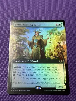 Formidable Speaker (Extended Art) Lorwyn Eclipsed Foil - Image 1