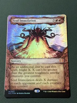 Soul Immolation Showcase Foil Lorwyn Eclipsed 0321 - Image 1