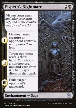 MTG Magic the Gathering Elspeth's Nightmare (91/372) Theros Beyond Death NM - Image 1