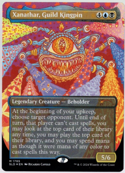 Xanathar, Guild Kingpin 1785 Borderless Rainbow Foil DnD Secret Lair MTG NM - Image 1