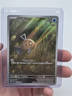 Feebas 198/191 SV08: Surging Sparks Illustration Rare Holo 30 HP Pokemon TCG - Image 1