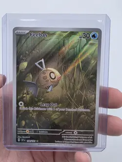 Feebas 198/191 SV08: Surging Sparks Illustration Rare Holo 30 HP Pokemon TCG - Image 2