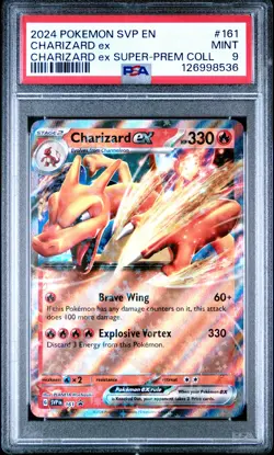 2024 POKEMON SVP EN-SV BLACK STAR PROMO #161 CHARIZARD EX PSA 9 - Image 1