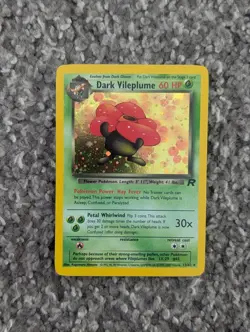 Dark Vileplume 13/82 Team Rocket Holo Pokemon TCG Vintage Card - Image 1