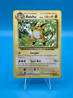 Pokemon TCG 2016 Raichu 36/108 Evolutions Non-Holo Rare Theme Deck Exclusive LP - Image 1