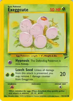 Exeggcute - 74/130 Base Set 2 - Pokemon TCG - 2000 - Image 1