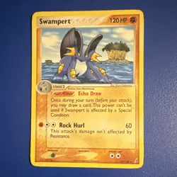 Pokemon Swampert 27/100 EX Crystal Guardians Rare Stage 2 HP120 Regular English - Image 1