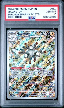 PSA 10 2024 Pokemon SVP En Magneton Surging Sparks Pokemon Center ETB Promo - Image 1
