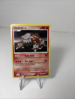 SWIRL MP Pokemon TCG Heatran POP Series 8 1/17 Cosmos Holo - Image 1