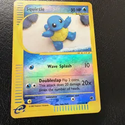 2002 Pokemon Expedition Squirtle 131/165 REVERSE HOLO E-Reader LP Rare - Image 5