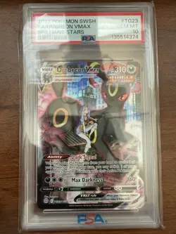 Pokemon Umbreon VMAX Full Art Ultra Rare Holo TG23 Brilliant Stars PSA 10 - Image 2