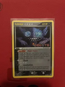 Sableye 23/107 2005 EX Deoxys Pokemon TCG Reverse Holo Rare Stamped - Image 3
