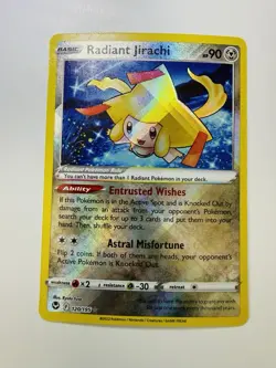 Radiant Jirachi Pokemon Silver Tempest 120/195 Radiant Rare MINT! - Image 1