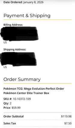 Pokemon Mega Evolution: Perfect Order PC Elite Trainer Box (ETB) Presale - Image 2