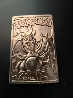 Pokemon Charizard 23K Gold Plated Playing bar 1999 - Image 1