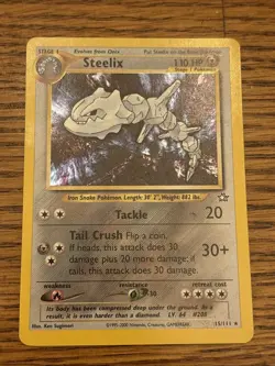 Pokemon TCG Steelix Neo Genesis 15/111 Holo Unlimited Rare Vintage - Image 1
