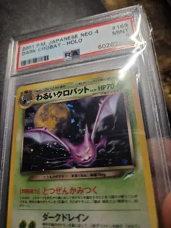 Pokemon TCG 2001 Neo 4 Japanese Holo Crobat #169 Neo Destiny Psa 9 - Image 2