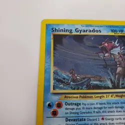 2000 Pokemon Shining Gyarados 65/64 Neo Revelation Secret Rare Holo - Image 5