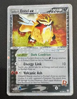 Pokemon TCG: Rocket's Entei EX (Holo) Ultra Rare 97/109 EX Team Rocket Returns - Image 5