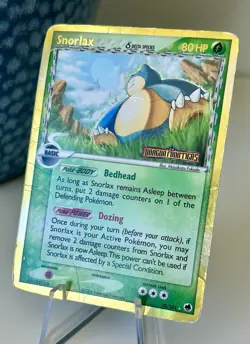 Snorlax (Delta Species) 10/101 Dragon Frontiers Reverse Holo Stamped Pokemon DMG - Image 1