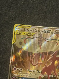 Espeon & Deoxys GX #SM240 Pokemon TCG- Sun&Moon Black Star Promo - Image 3