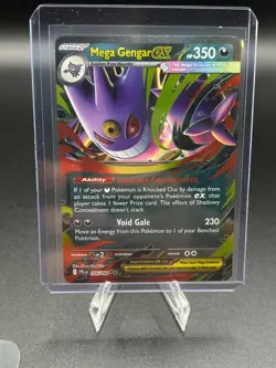 2025 Pokemon Phantasmal Flames MEGA GENGAR EX 056/094 Double Rare - Image 1