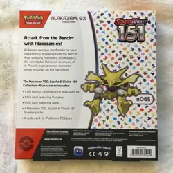 Pokemon TCG Scarlet & Violet 151 Alakazam EX Collection Box SEALED BRAND NEW - Image 2