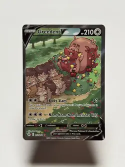 Greedent V 257/264 Pokemon Fusion Strike Holo Full Art Ultra Rare Near Mint - Image 1