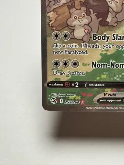 Greedent V 257/264 Pokemon Fusion Strike Holo Full Art Ultra Rare Near Mint - Image 5