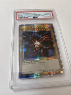 PSA 10 Red Eyes Black Dragon 25th Quarter Century Secret Rare LC01-EN006 Yugioh - Image 2