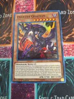 Yu-Gi-Oh! Overtex Qoatlus EXFO-EN036 Super Rare 1st Edition Near Mint - Image 1