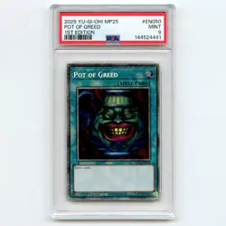Pot of Greed Starlight Rare MP25-EN050 1st Ed PSA 9 Yu-Gi-Oh Graded Slab - Image 1