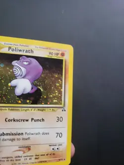 Poliwrath 9/75 Neo Discovery Holo Vintage WOTC Pokemon Card - HP - Image 5