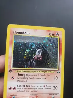 SWIRL - Pokemon 2001 1st Edition Houndour Holo Neo Discovery Card 5/75 - HP - Image 5