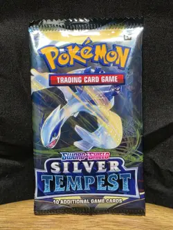Pokemon TCG Sword And Shield Silver Tempest 10 Card Booster Pack - Image 1