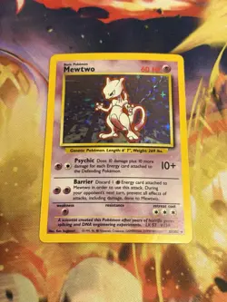 Pokemon TCG Mewtwo 10/102 Holo Rare Base Set 1999 Pokemon Card – Vintage WOTC - Image 4