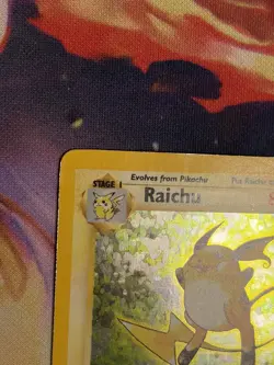 Pokemon TCG Raichu Holo Rare Base Set 14/102 WOTC 1999 Vintage Holo Card - Image 5