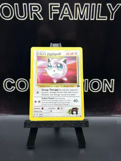 Erika's Jigglypuff 69/132 Gym Challenge Unlimited Regular Common Pokemon Card NM - Image 1