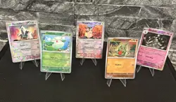Pokemon TCG: Prismatic Evolutions Lot 5 Masterball Cards NM/M - Image 1