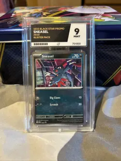 Pokemon TCG Mega Evolution Black Star Promo Sneasel 020 NM Card Ace 9 - Image 1
