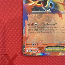 ✨✨✨Pokemon Mega Charizard Y EX MEP Full Art Holo Card 030 360 HP Explosion Y - Image 5