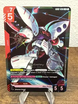 Qubeley (GD02-036) [Foil] (NM) - Gundam Card Game - Dual Impact (ENG) - Image 1